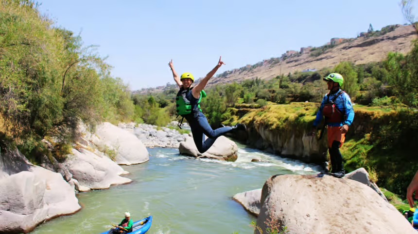 A scenic moment from the rafting experience